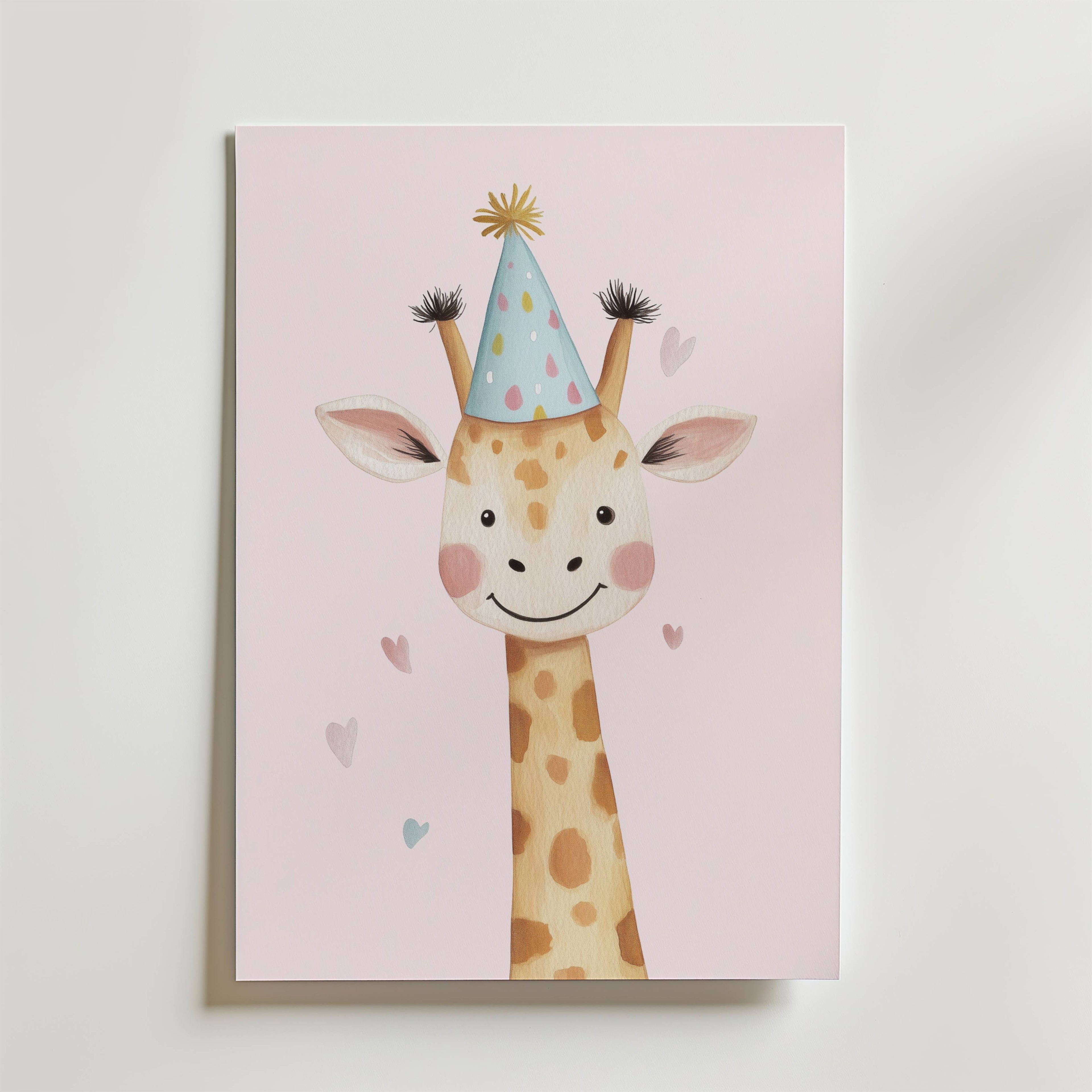 Party Giraffe Poster