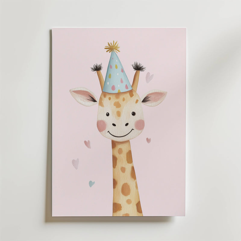 Party Giraffe Poster
