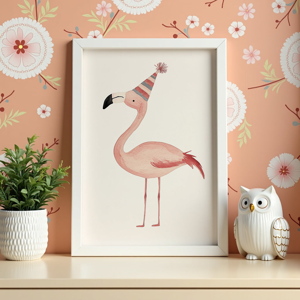 Party Flamingo Poster