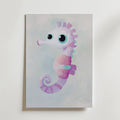 Pastel Seahorse Poster
