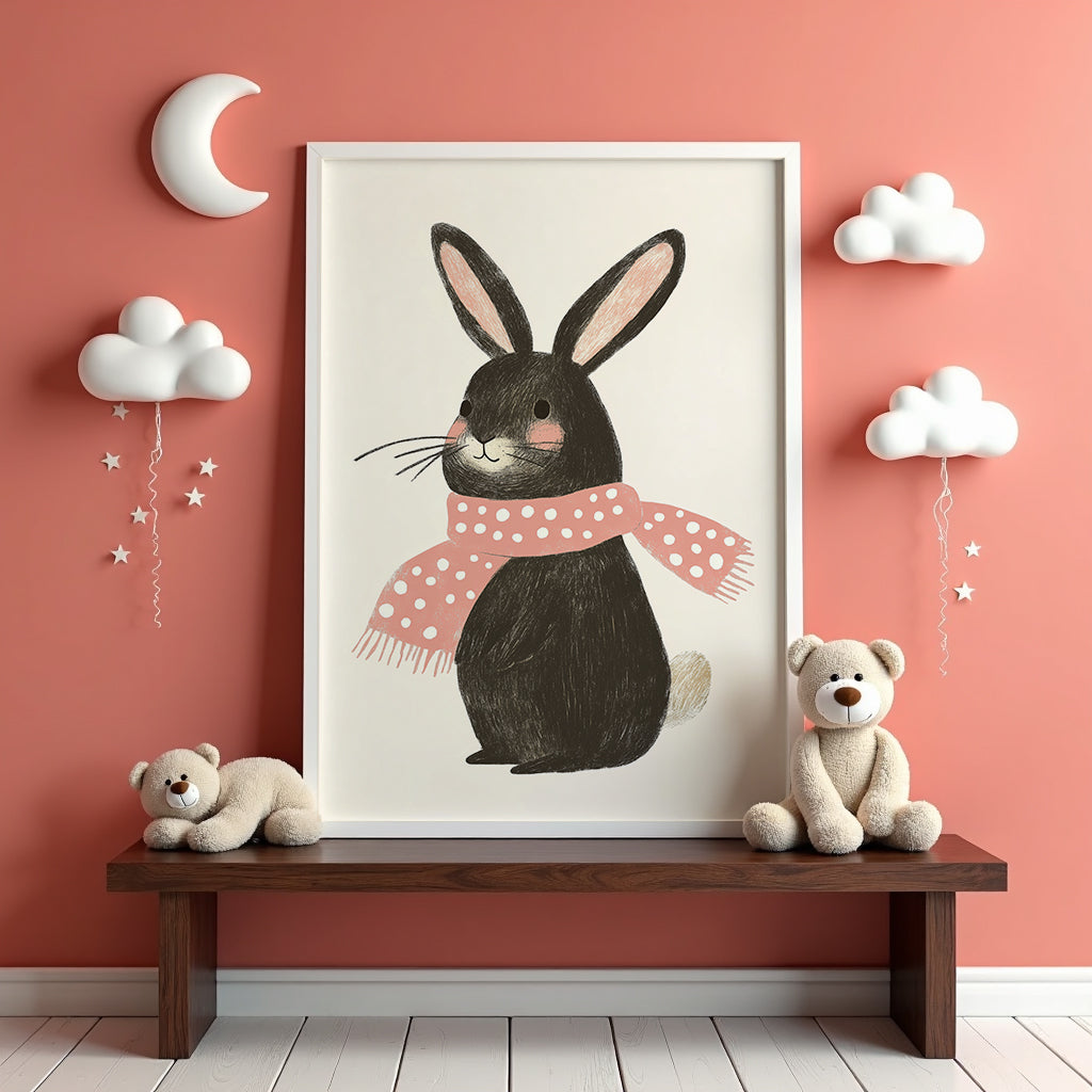 Cozy Bunny Poster