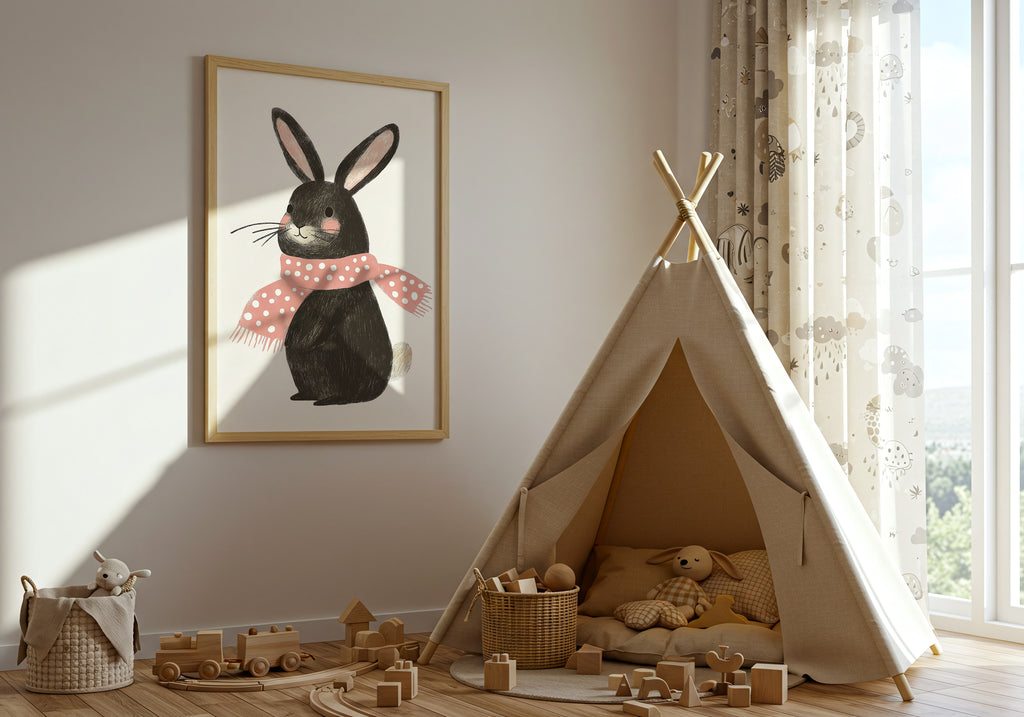 Cozy Bunny Poster