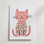 Pink Cat Poster