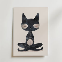 Zen Cat Poster