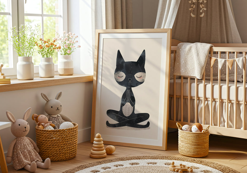 Zen Cat Poster
