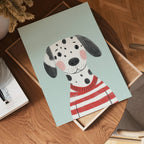 Dalmatian in Stripes Poster