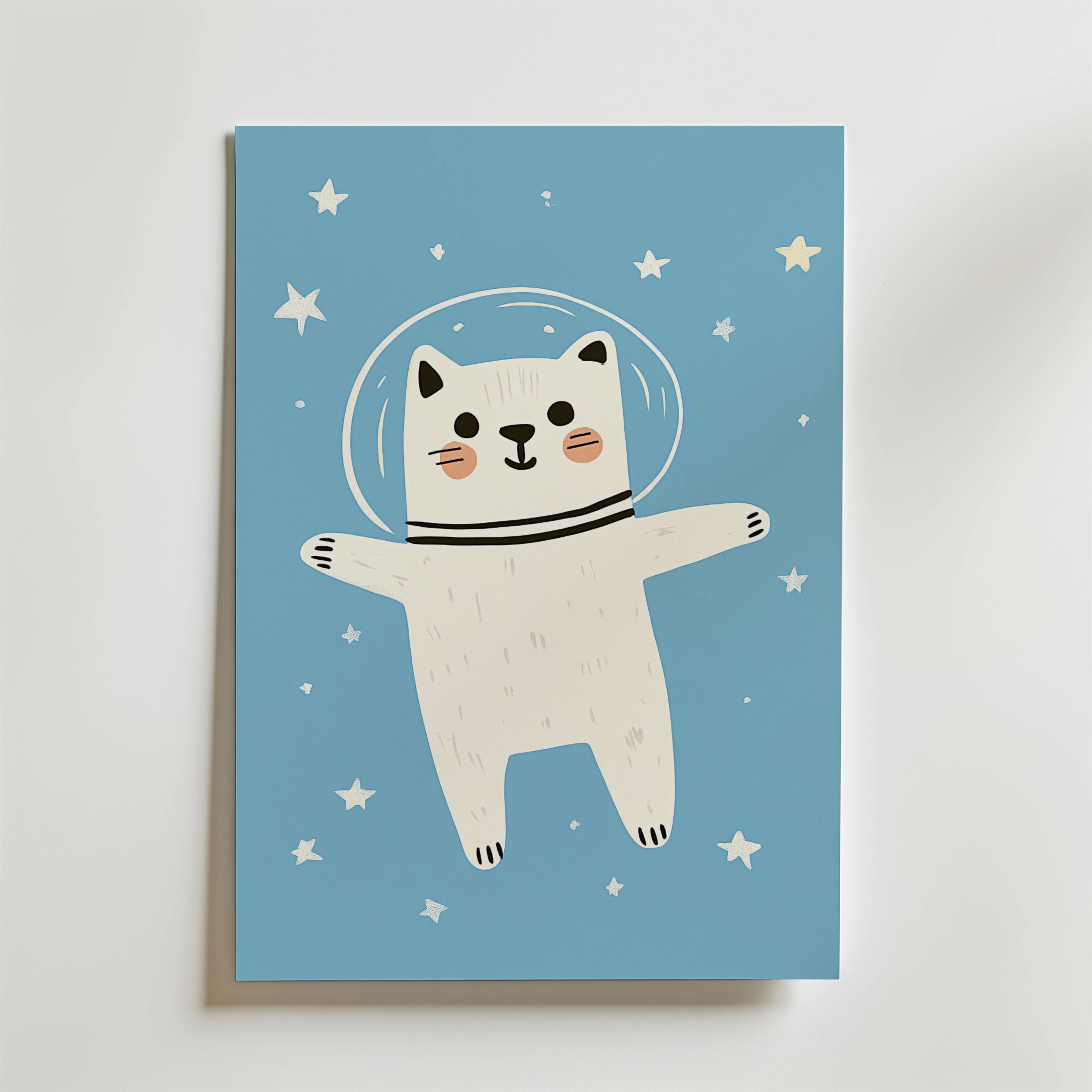 Space Cat Poster