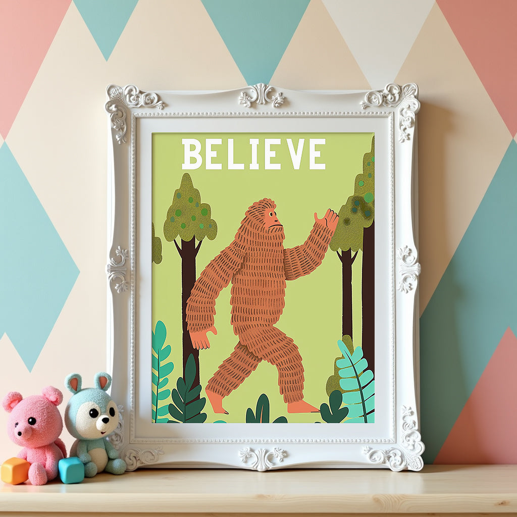 Believe Bigfoot Poster