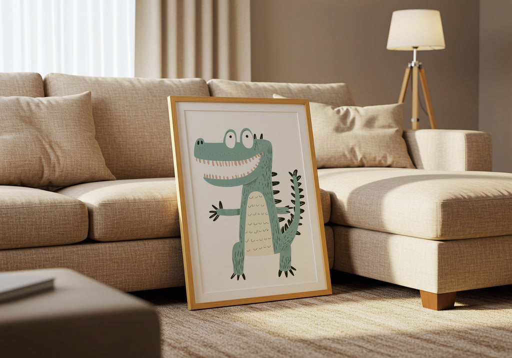 Happy Crocodile Poster