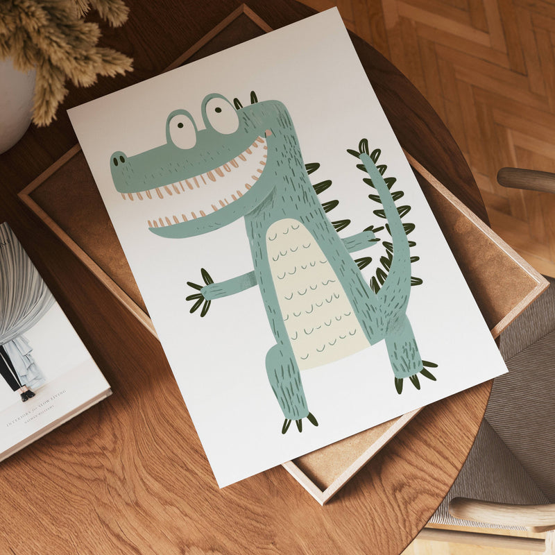 Happy Crocodile Poster