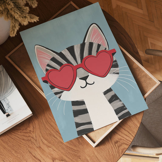 Cool Cat Love Poster
