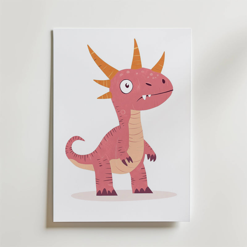 Pink Dino Poster