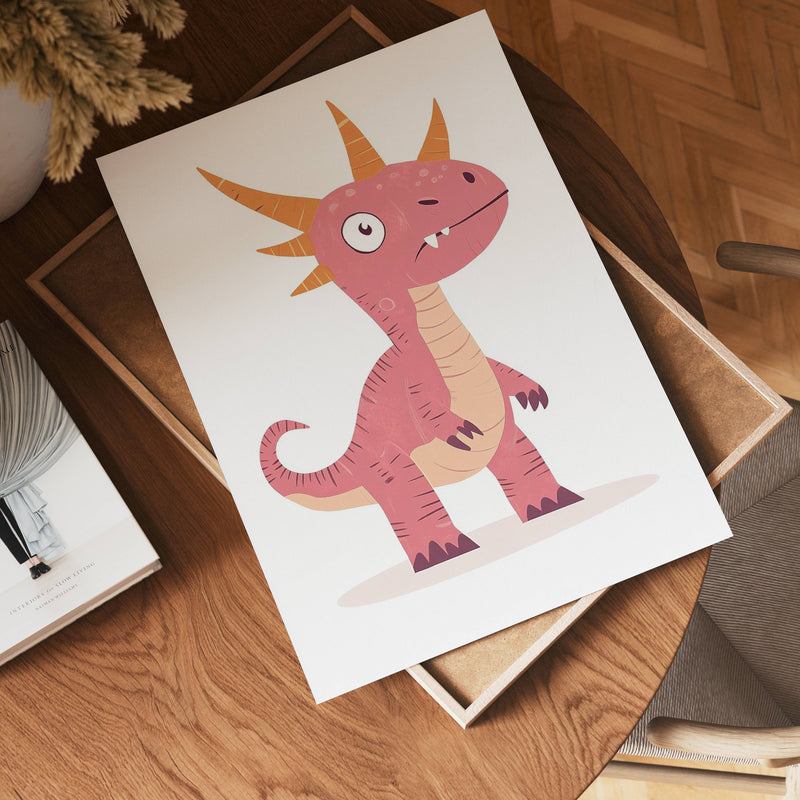 Pink Dino Poster