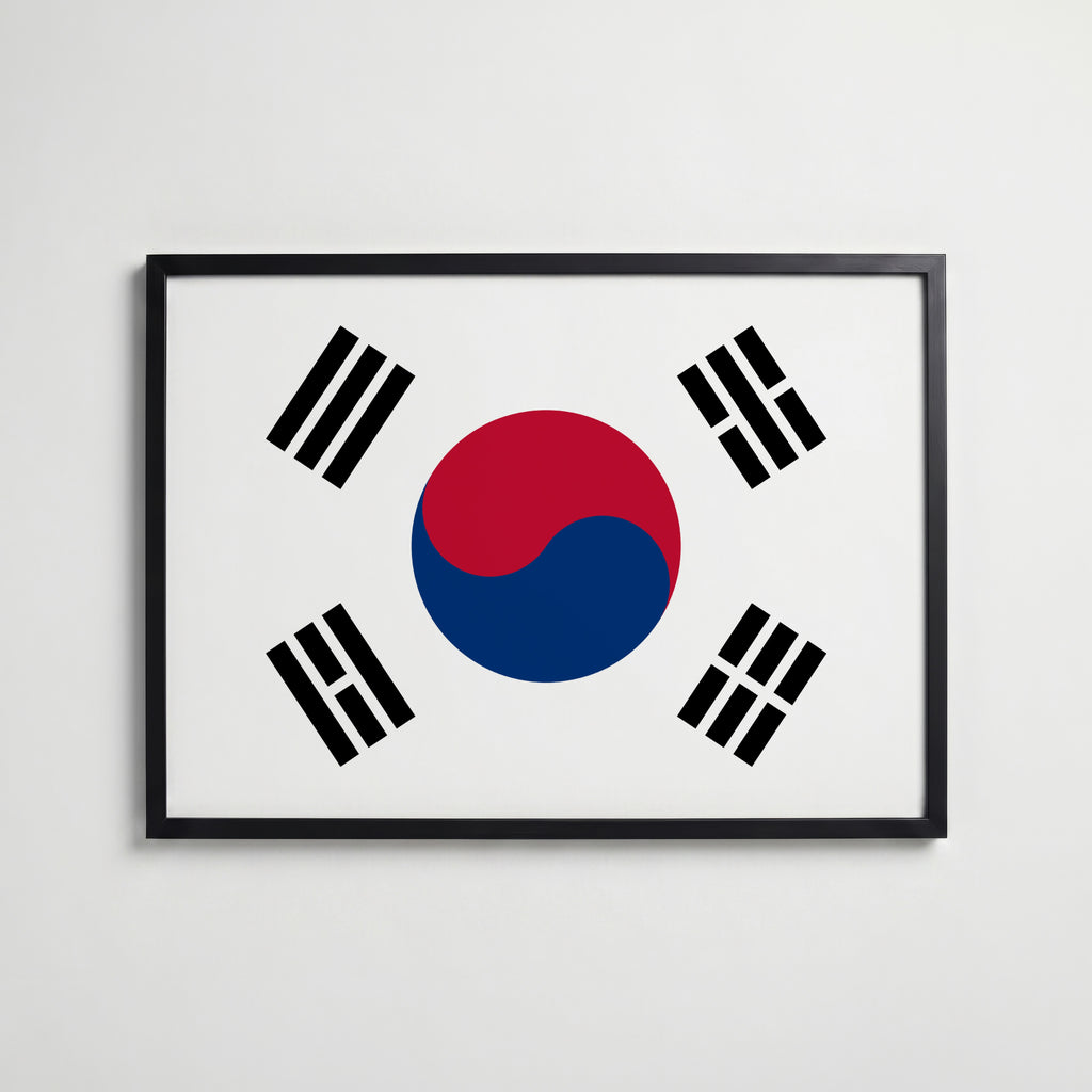 South Korea National Flag Poster affisch – köp poster online – Bozetto väggdekoration