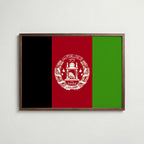 Afghanistan National Flag Poster poster – väggdekoration för hemmet – köp hos Bozetto