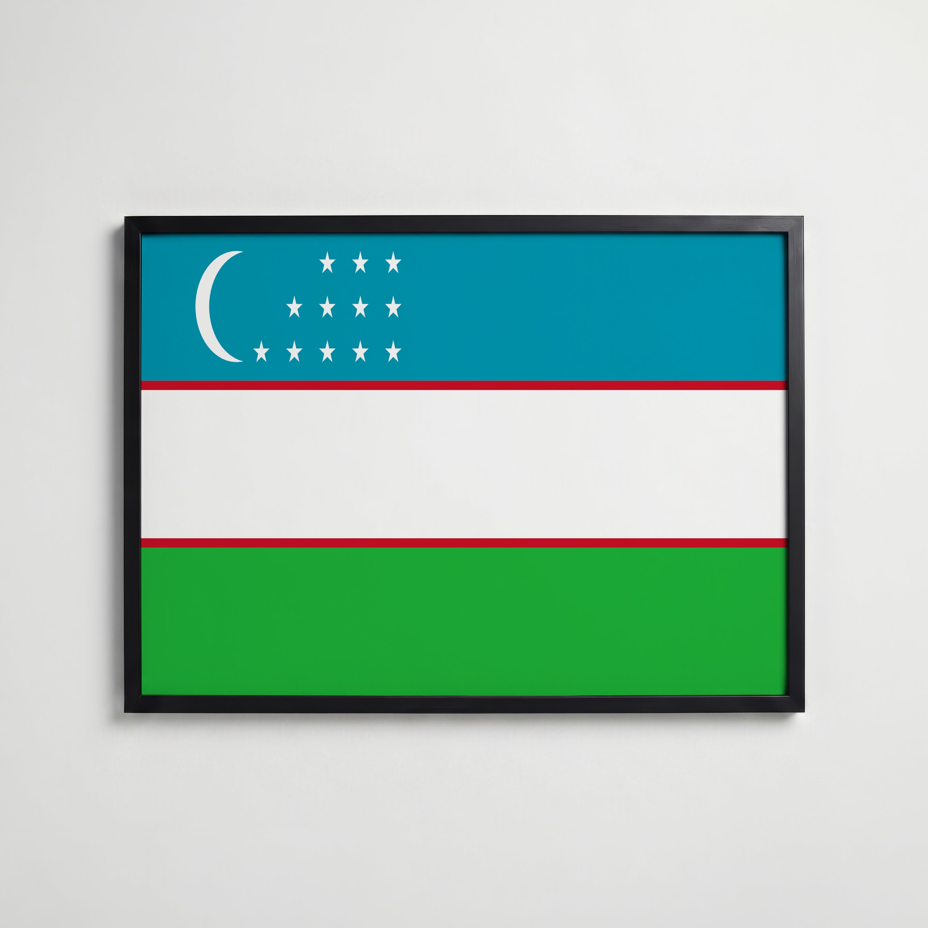 Uzbekistan National Flag Poster affisch – köp poster online – Bozetto väggdekoration