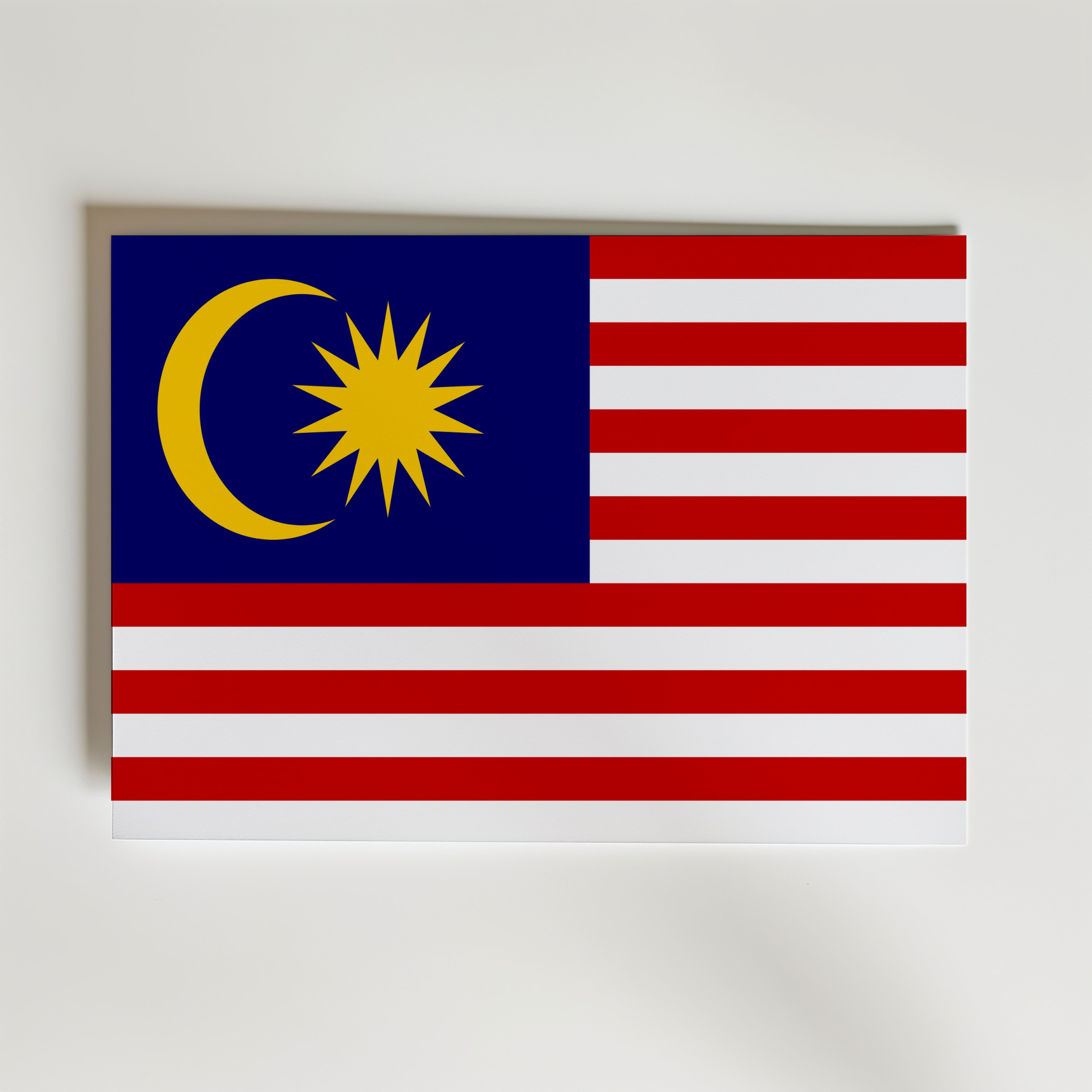 Malaysia National Flag Poster affisch – poster till väggdekoration – köp online hos Bozetto