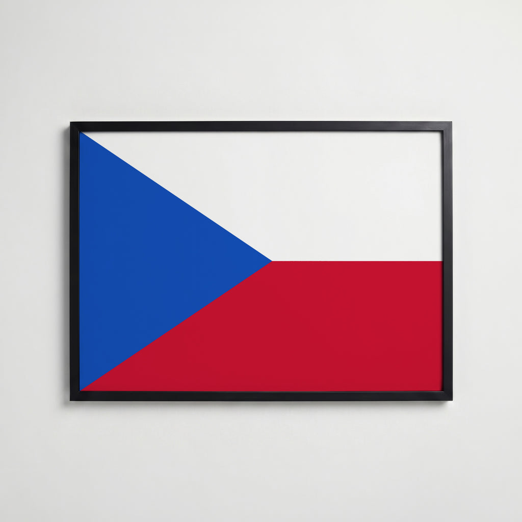 Czech Republic National Flag Poster affisch – köp poster online – Bozetto väggdekoration