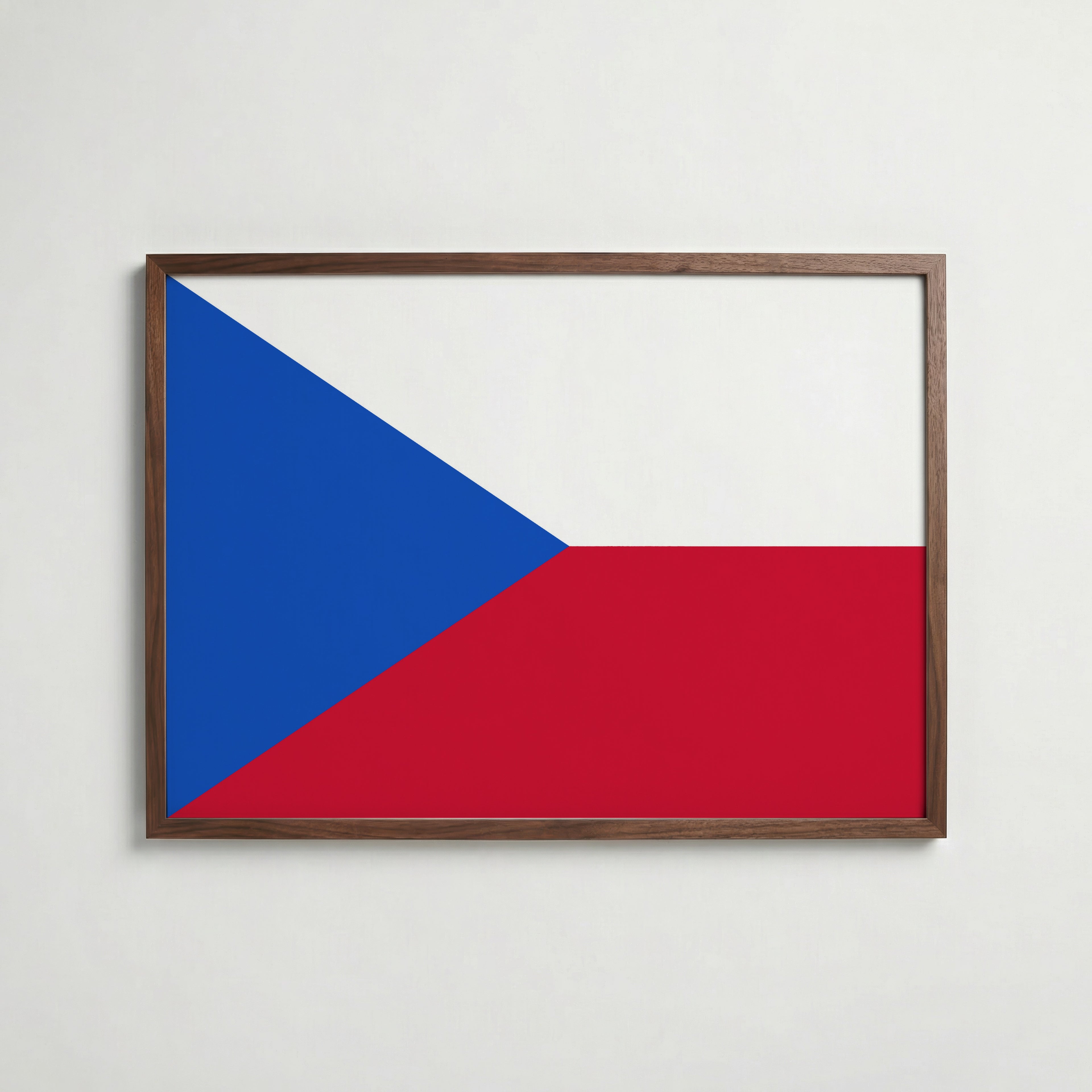 Czech Republic National Flag Poster poster – väggdekoration för hemmet – köp hos Bozetto