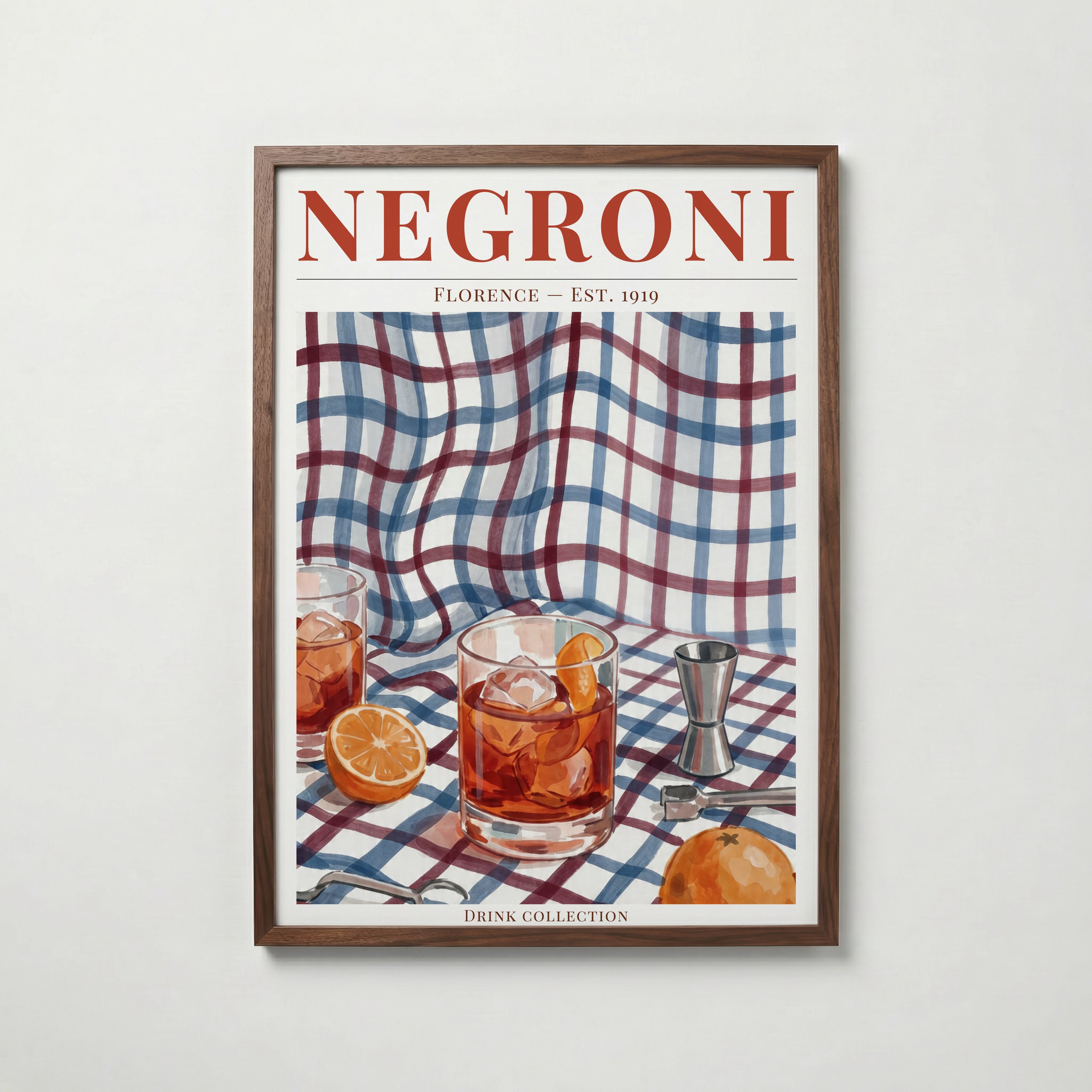 Negroni Poster – modern väggdekoration – köp poster online Bozetto