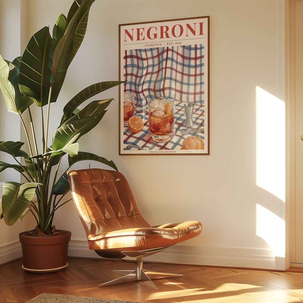 Negroni Poster – poster väggdekoration inredning – Affischer hos Bozetto
