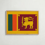 Sri Lanka National Flag Poster – poster väggdekoration inredning – Affischer hos Bozetto