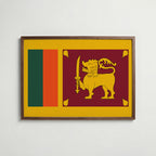 Sri Lanka National Flag Poster poster – väggdekoration för hemmet – köp hos Bozetto