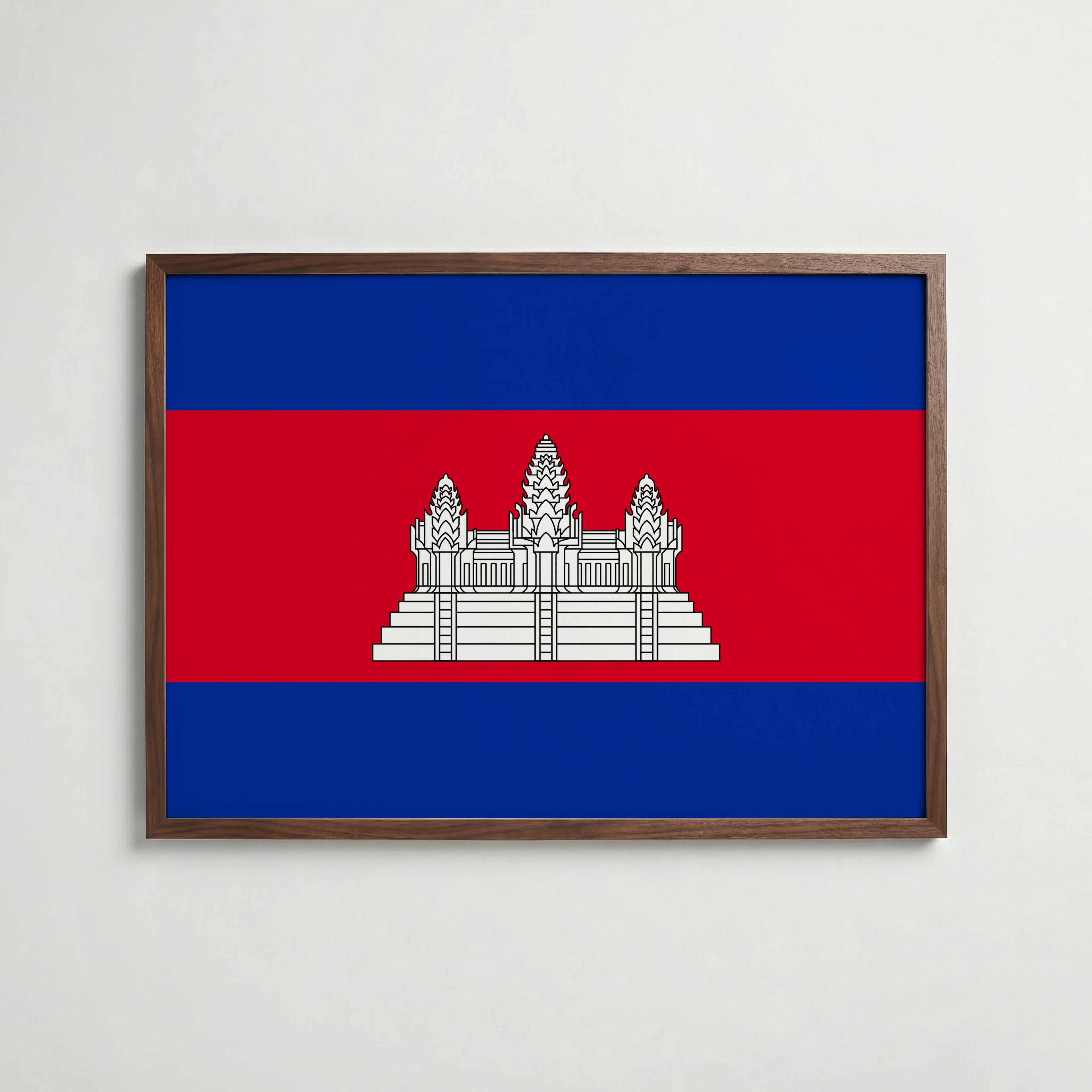 Cambodia National Flag Poster poster – väggdekoration för hemmet – köp hos Bozetto