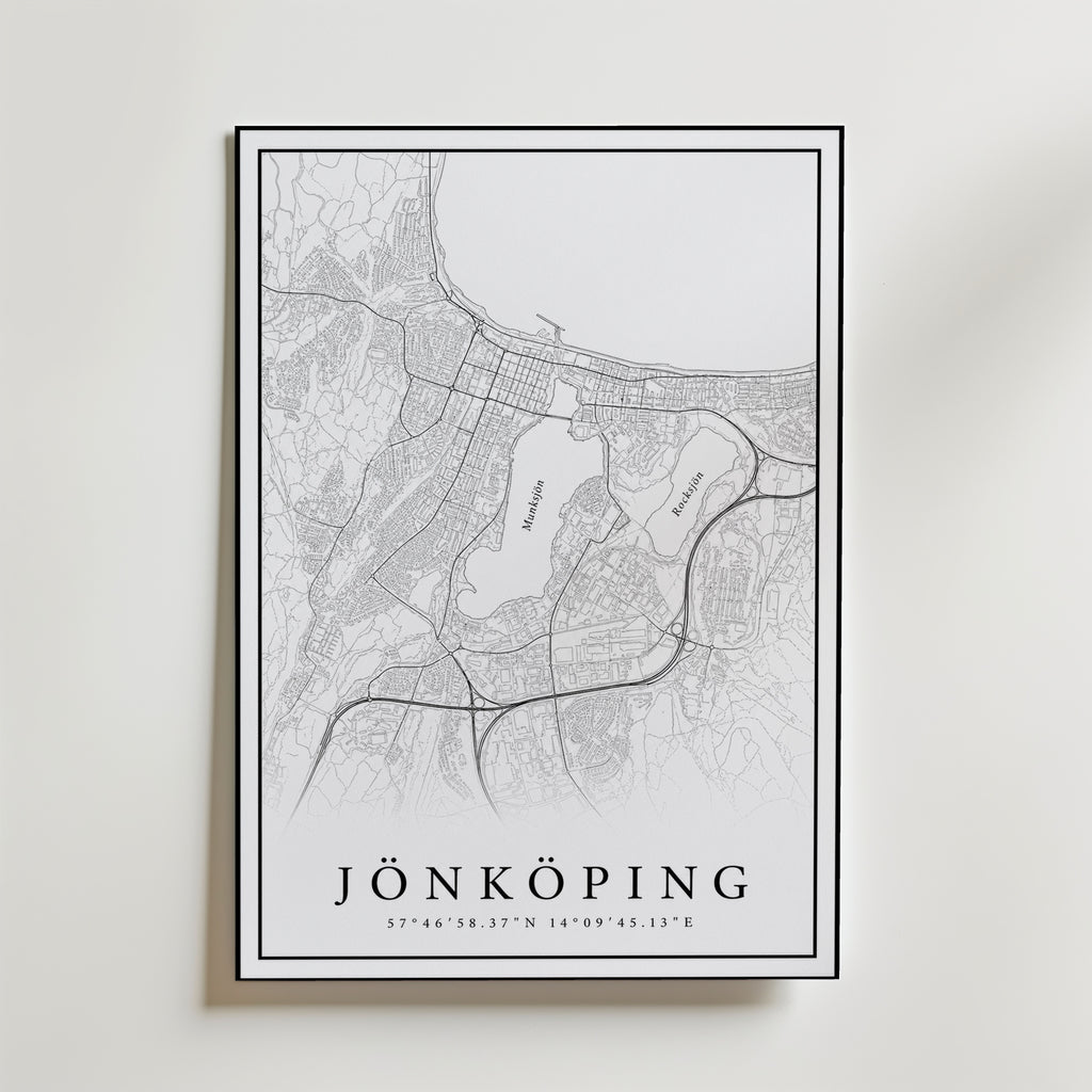 Jönköping Karta Poster