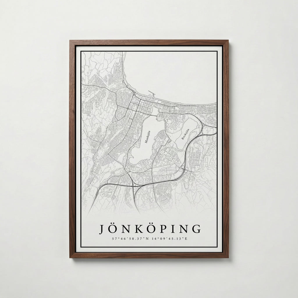 Jönköping Karta Poster