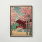 Sakura Temple Poster poster – väggdekoration för hemmet – köp hos Bozetto