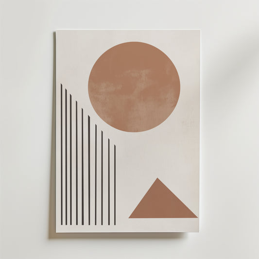 Sun & Lines Poster