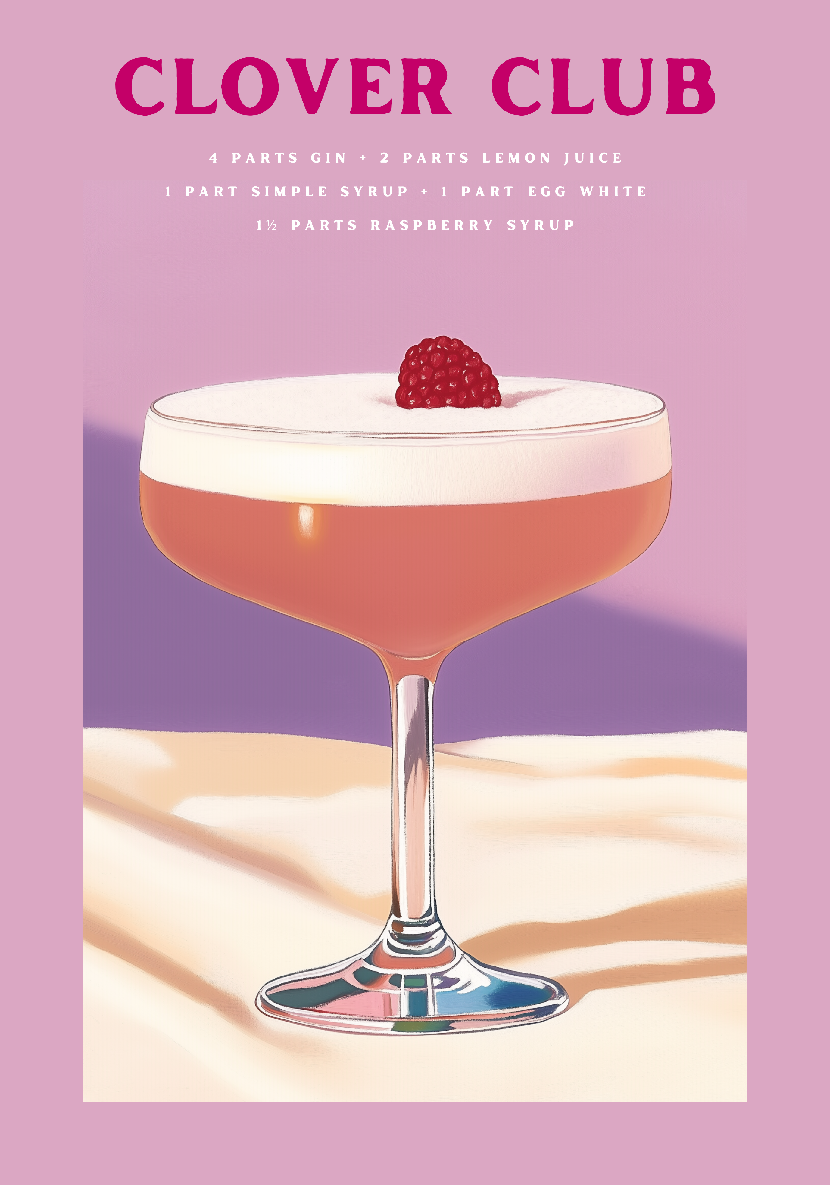 Clover Club Drink Poster