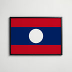 Laos National Flag Poster affisch – köp poster online – Bozetto väggdekoration