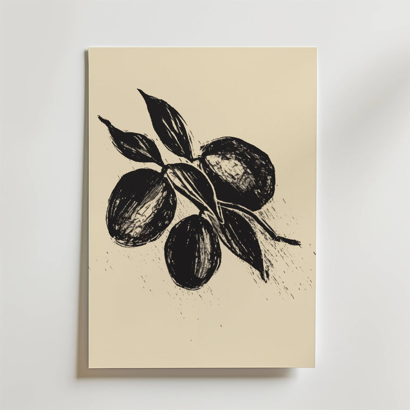 Olive Branch Sketch Poster