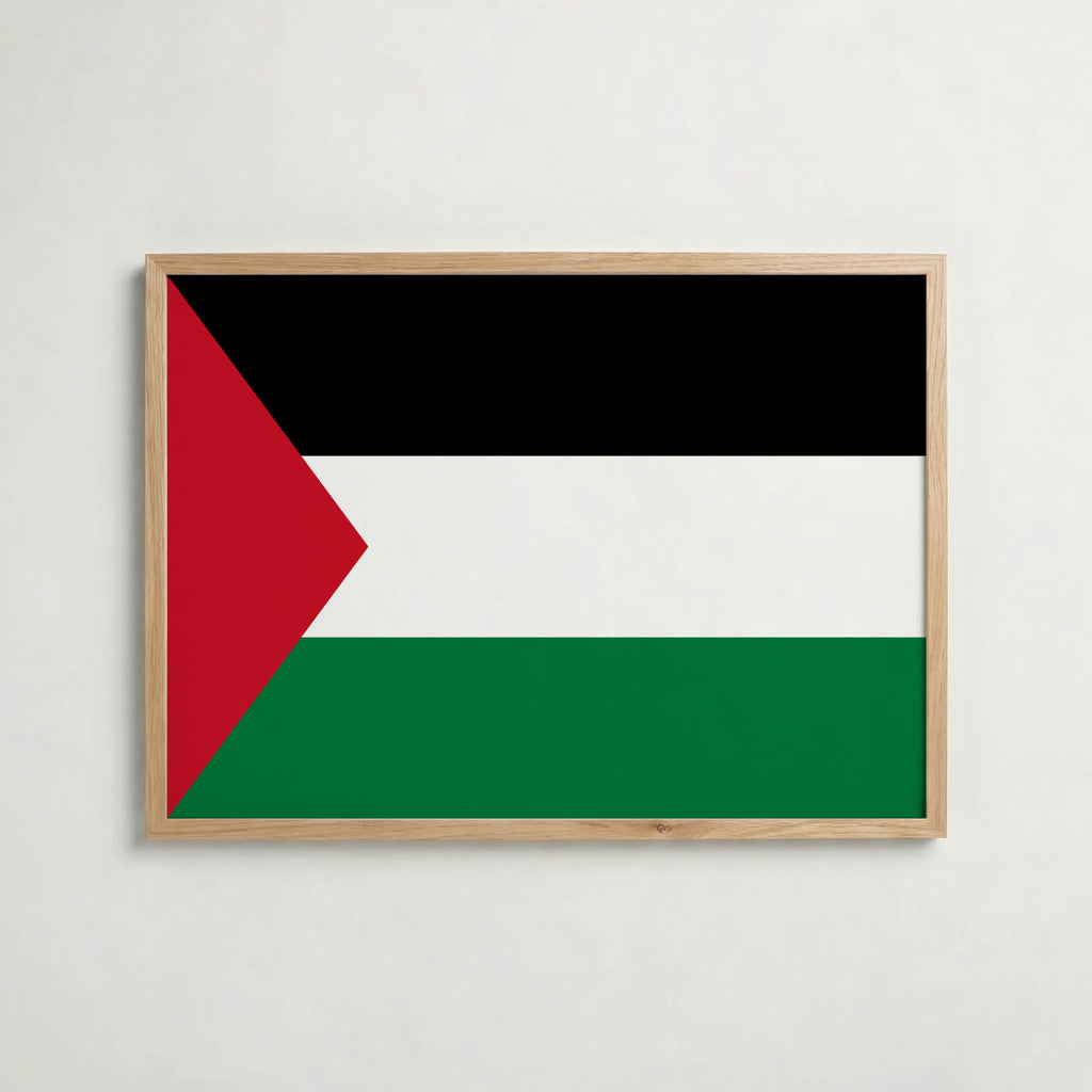 Palestine National Flag Poster – poster väggdekoration inredning – Affischer hos Bozetto