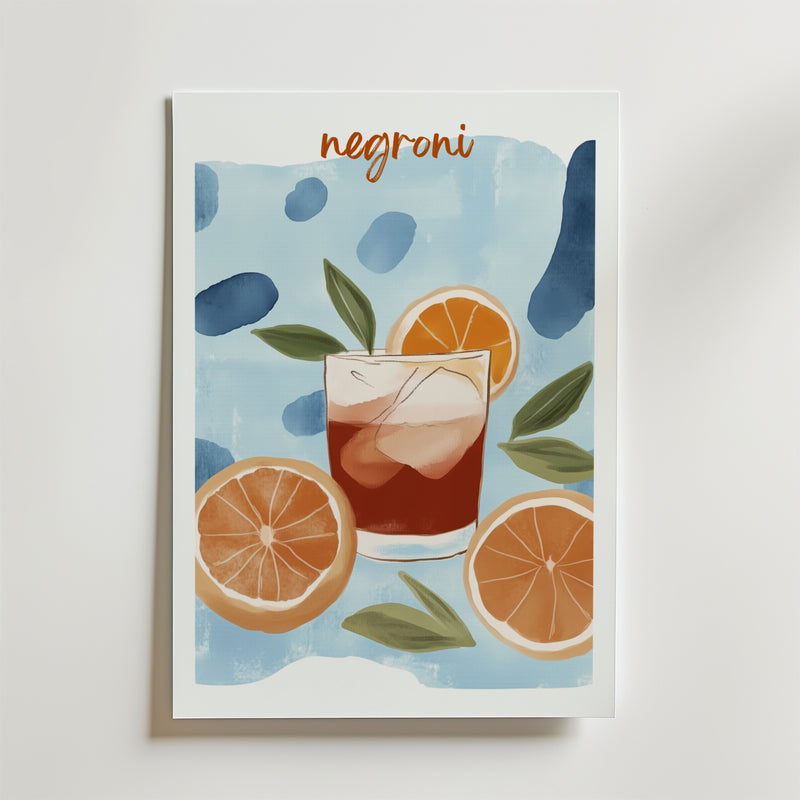 Negroni No.3 Drink Poster