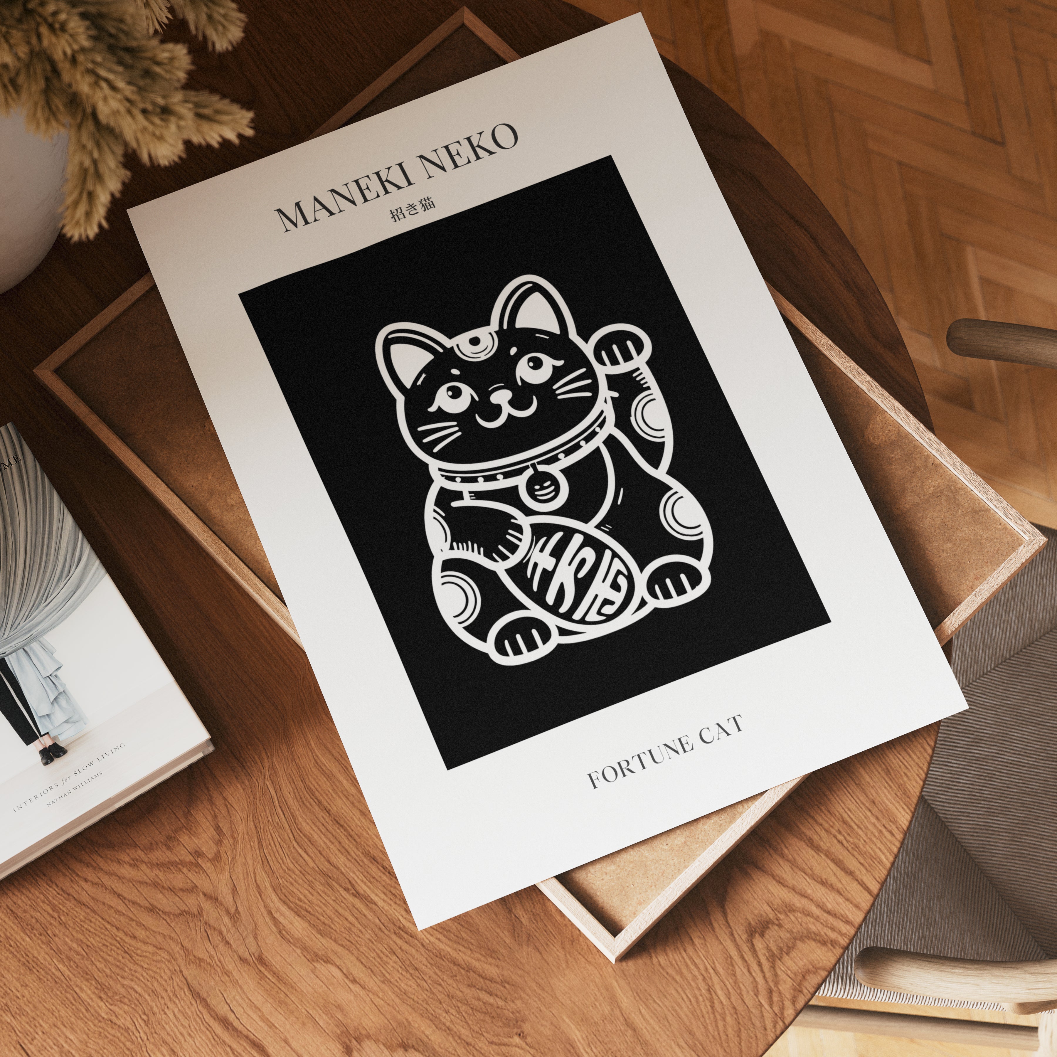 Maneki Neko Fortune Cat Poster