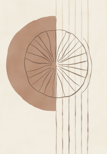 Linear Solar Form Poster