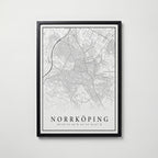 Norrköping Karta Poster