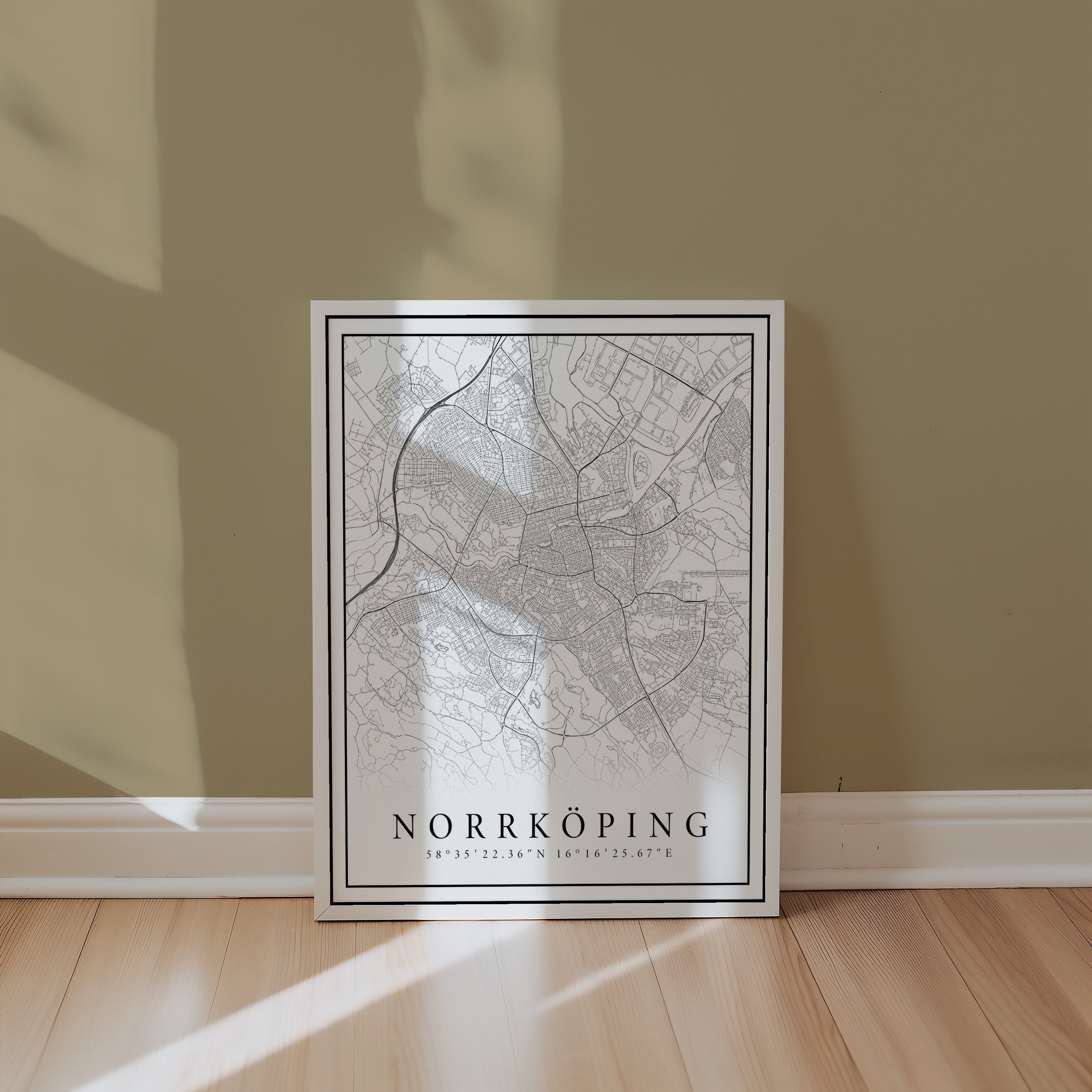 Norrköping Karta Poster