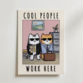 Office Cool Cats Poster