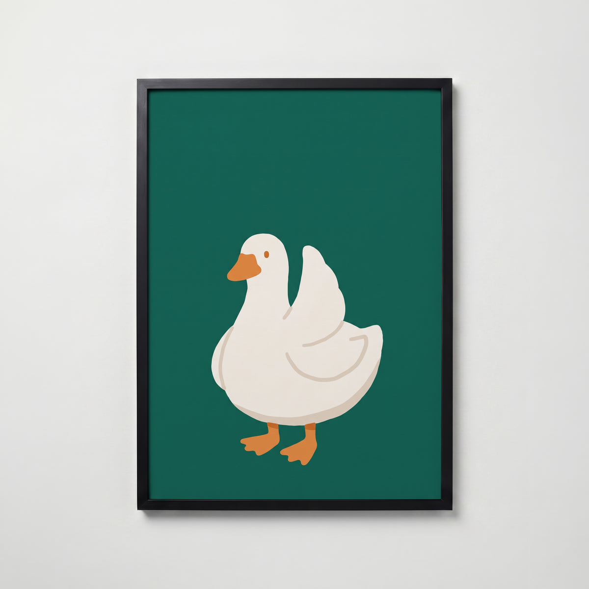 Silly Goose Poster – svart ram