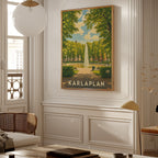 Karlaplan Stockholm Poster i ljust vardagsrum – klassisk konst som väggdekor från Bozetto