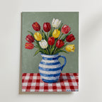 Tulpaner Stilleben Poster – canvas utan passepartout