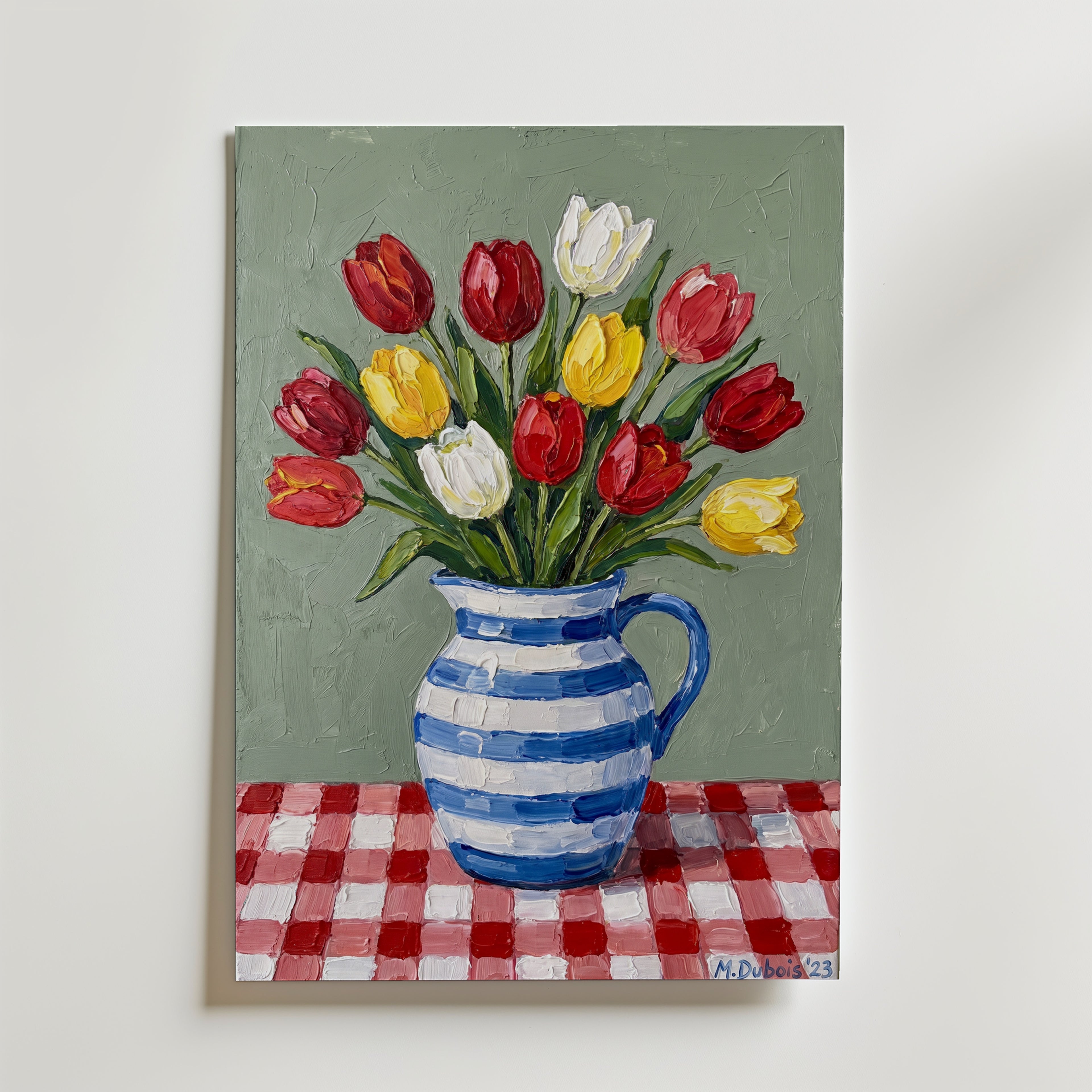 Tulpaner Stilleben Poster – canvas utan passepartout