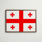 Georgia National Flag Poster poster – väggdekoration för hemmet – köp hos Bozetto
