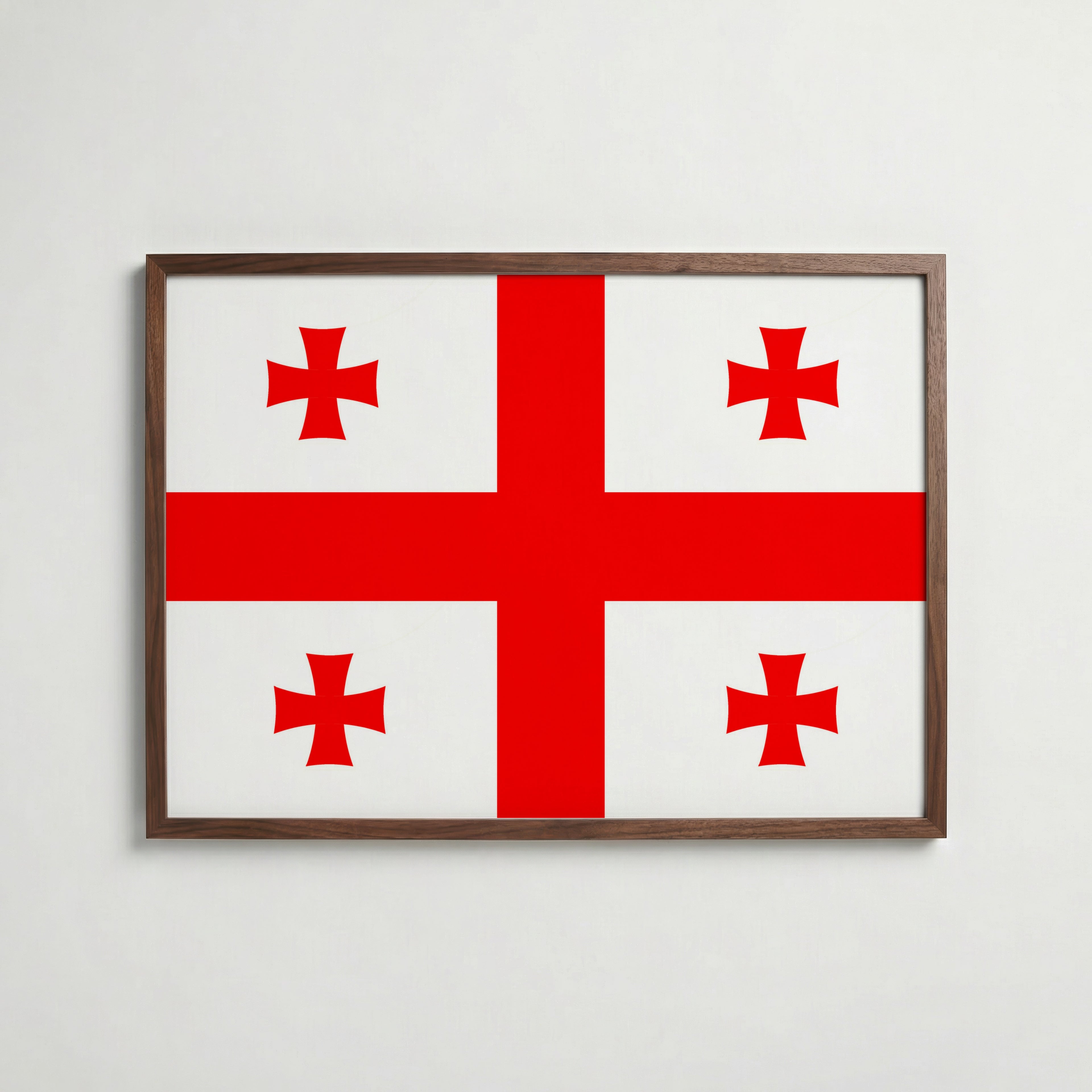 Georgia National Flag Poster poster – väggdekoration för hemmet – köp hos Bozetto