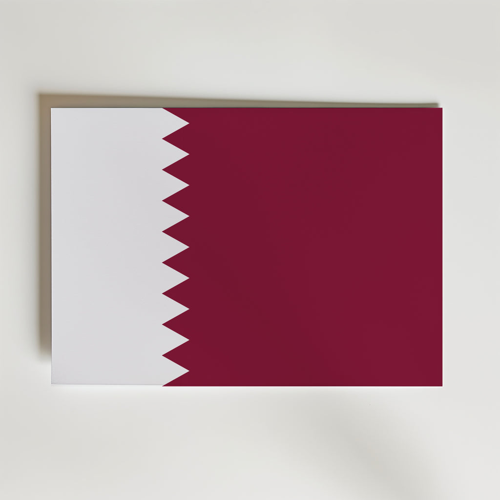 Qatar National Flag Poster affisch – poster till väggdekoration – köp online hos Bozetto