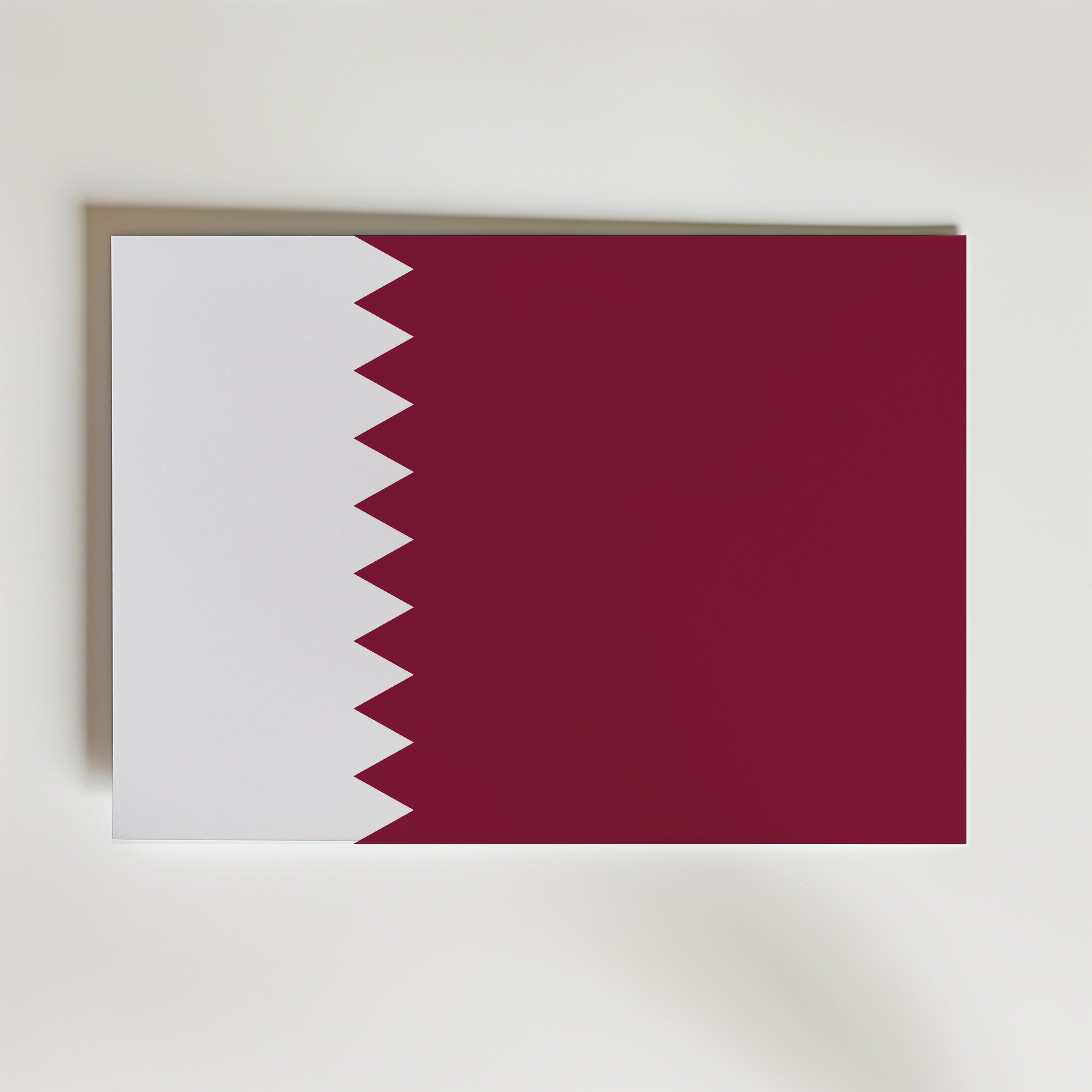 Qatar National Flag Poster affisch – poster till väggdekoration – köp online hos Bozetto
